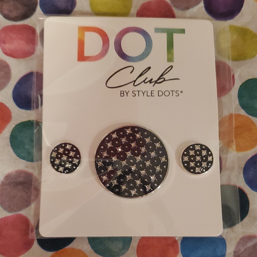 Style Dots Black and Silver Dot Set